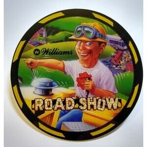Road Show Pinball COASTER Original UNUSED Plastic Promo D1994 Ted